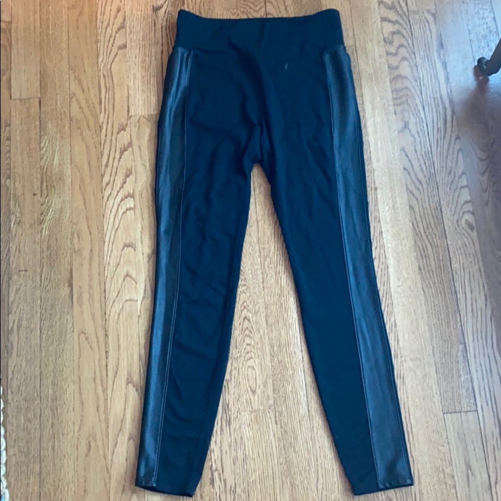 Athleta leather stripe legging